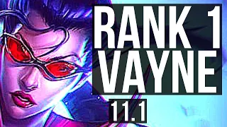 VAYNE & Lulu vs MISS FORTUNE & Thresh (ADC) | Rank 1 Vayne, 23/3/6, Legendary | EUW Master | v11.1