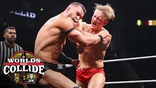 Bálor and Dragunov trade strikes in the center of the ring: WWE Worlds Collide, Jan. 25, 2020