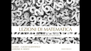 M2016 Esercizi di riepilogo sulla retta - Lezioni di Matematica