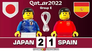 Japan vs Spain 2-1 • World Cup 2022 Qatar - Group E | All Goals & Highlights Lego Football