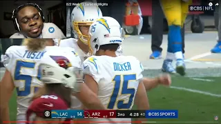 JuJuReacts to Los Angeles Chargers vs. Arizona Cardinals | 2022 Week 12 Game Highlights