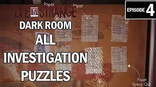 Life is Strange Episode 4 Dark Room - All Investigation Puzzles