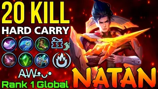 20 Kills Natan Hard Carry Gold Laner- Top 1 Global Natan by A̶W̶•ᴗ• - Mobile Legends