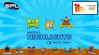 Match 1 l  Kings VS Spartanz | | Highlights | EPL | 15th March 2024