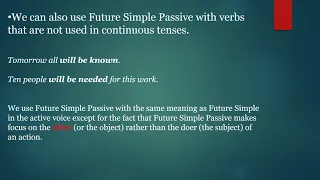 Вивчаємо граматику. Майбутній простий пасивний стан дієслова. TheFutureSimplePassive.