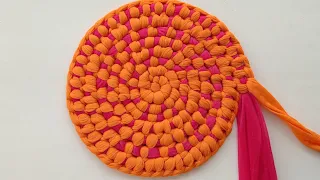 Doormat Making At Home | Paydan Banane ka tarika | Doormat Using Waste Cloth Easy , Craft With Priya