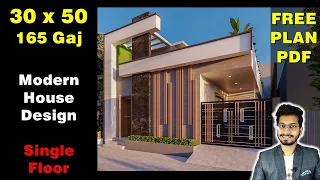 30X50 Single Floor House Design | 165 Gaj with Beautiful Interior design|| DV Studio