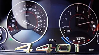 BMW 440i 2017 ACCELERATION & TOP SPEED 0-260 km/h Autobahn Test Drive Sound