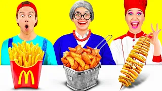 Défi De Cuisine Moi vs Grand-Mère | Moments marrants par TeenTeam Challenge