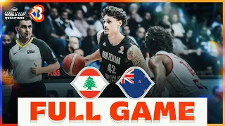 Lebanon v New Zealand | Basketball Full Game - #FIBAWC 2023 Qualifiers