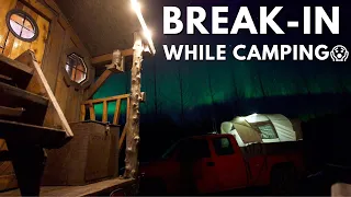 SCARY BREAK IN ATTEMPT While Sleeping In My Truck Camper! 😱  |  Winter Camping Gone Wrong #vanlife