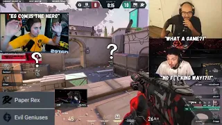 SEN Tarik, Sacy & Sgares React to SNEAKIEST FLANK in Valorant HISTORY | EG v PRX