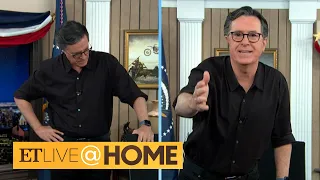 Stephen Colbert Tearfully Responds to President Trump’s Election Claims | ET Live @ Home