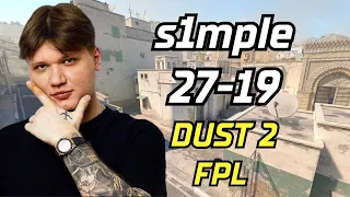 s1mple (27-19) (Dust2) | FACEIT Pro League | May 20, 2024 #cs2 #pov