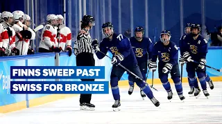 🏒🥉FIN vs. SUI - Women's Ice Hockey Highlights | Beijing 2022