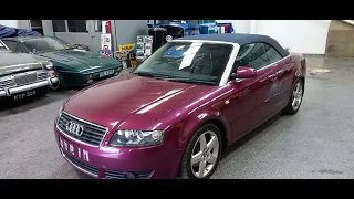 2003 AUDI A4 T SPORT CABRIO QUATTRO | MATHEWSONS CLASSIC CARS | 20 & 21 AUGUST