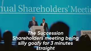 The Succession Shareholders meeting being silly goofy for 3 minutes straight