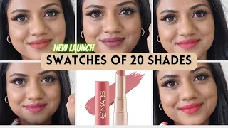 Mars Creamy Matte Lipstick Review And Swatches of 20 Shades | Ria Rajendran