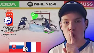 MS v hokeji 2024 | Slovensko - Francúzsko [NHL 24]