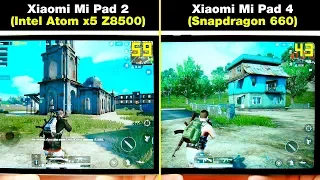 Xiaomi Mi Pad 4 (Snapdragon 660) vs Xiaomi Mi Pad 2 (intel atom x5-z8500) ТЕСТ В ИГРАХ! FPS + НАГРЕВ