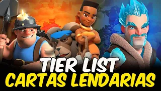 TIER LIST DAS MELHORES E PIORES CARTAS LENDARIAS DO CLASH ROYALE...