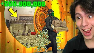 CONSEGUINDO 200 MILHÕES DE DOLARES NO GTA 5 EM 24 HORAS!!