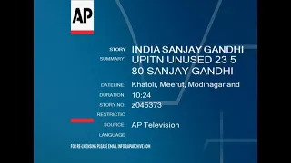 UPITN UNUSED 23 5 80 SANJAY GANDHI ELECTIONEERING IN UTTAR PRADESH