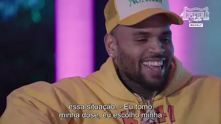 Chris Brown falando sobre relacionamentos e dia dos namorados na REVOLT TV