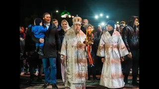 Пасхальная служба в Успенском соборе г. Омска (ночь с 15 на 16 апреля 2023 года)