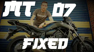 Yamaha MT07 Fixed! Bitubo fork and shock suspension upgrades for the super little twin