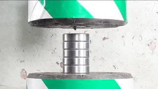 The most powerful hydraulic press vs the hardest steel