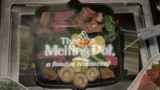 The Melting Pot Birthday Dinner!🥳🥳🎂🎈#mukbang #meltingpot