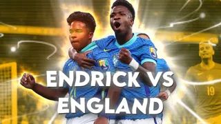 Endrick 4K Goal Vs England Clip Free Clips 🔥