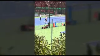 Alize Cornet Fitness Practice