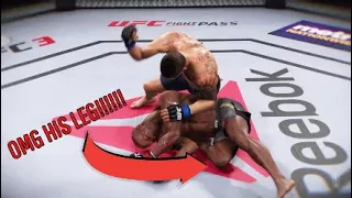 EA UFC 3 Beta - I Broke His Leg!!!!!