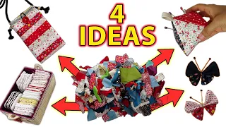 ⭐5 MINUTES! Sewing Projects For Scrap Fabric / Fast and Easy / Recycling Of Leftover Fabric / Ideas