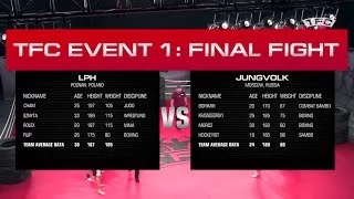 Full video of final Fight of the TFC Event 1 LPH (Poznan, Poland) vs JungVolk (Moscow, Russia)