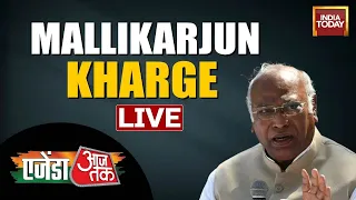 Watch Live: Mallikarjun Kharge At Aaj Tak Agenda 2022 | Mallikarjun Kharge Live Speech