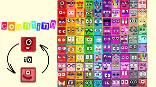 counting by 1 to 100 with numberblocks / Numberblocks 1 - 100 but only Faces