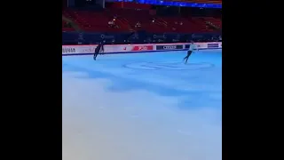 Александра Трусова и Нейтан Чен. Параллельный 4Lz на Чемпионате мира. Angels of Plushenko.