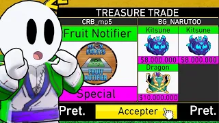 JE TRADE EN PERMANENT LE FRUIT NOTIFIER ! blox fruits