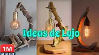 !Ideas Increíbles de madera! Lamparas Que se verán de lujo en cualquier espacio de tu Vivienda ▶️ 48