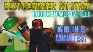 Tower Battles Roblox | Beginner-Friendly 1v1 Strat w/ Fragger and Sniper! (High Winrate)