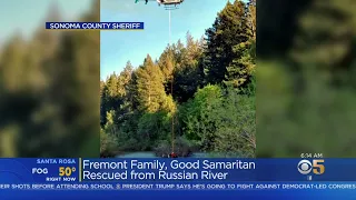 Fremont Family Rescued By Helicopter From Russian River