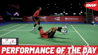 Thomas Cup Performance of the Day | Alfian and Ardianto from the floor