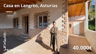 CASA EN VENTA EN LANGREO ASTURIAS, PARA TERMINAR, CON TERRAZA Y PEQUEÑO TERRENO *40.000€*#asturias 🏡