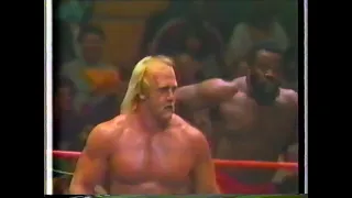 Hulk Hogan, Junkyard Dog vs  Terry, Dory Funk Jr   3 08 1986