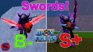 Blox Fruits SWORD Tier List! Update 17 Part 3