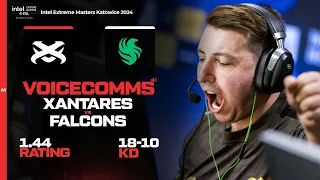 Katowice VOICECOMMS! XANTARES VS Falcons (VERTIGO / HIGHLIGHTS) IEM Katowice 2024