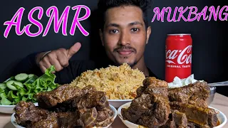CHICKEN BIRYANI EATING WITH SPICY PORK CURRY MUKBANG ASMR VIDEO SHOW
